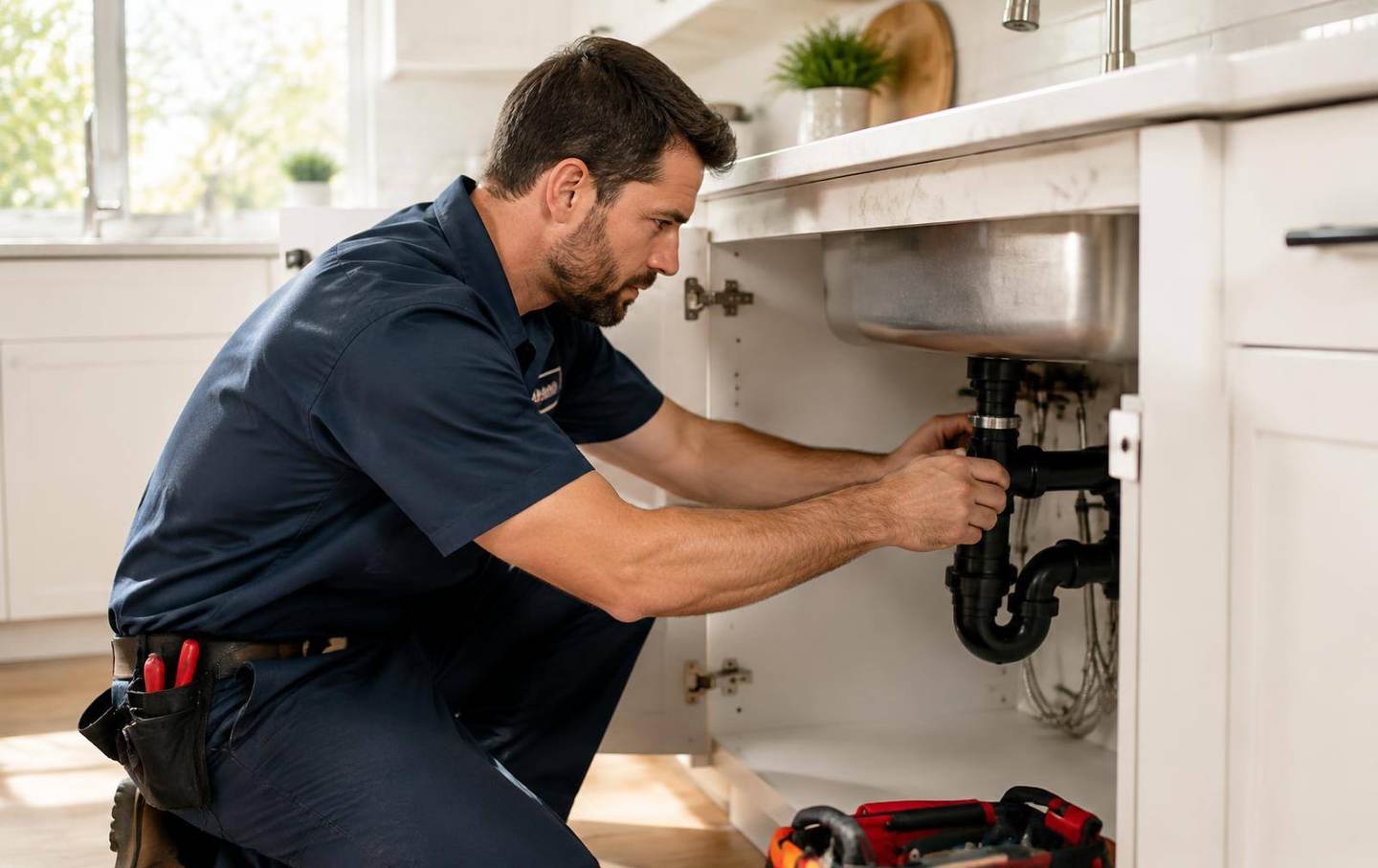 Kitchen sink trap replacement